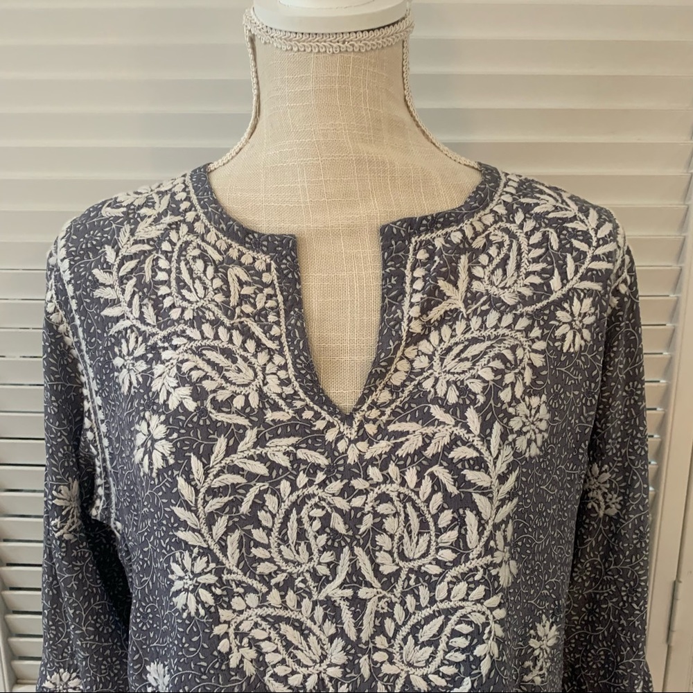 Alba Vera Embroidery Detailed Top